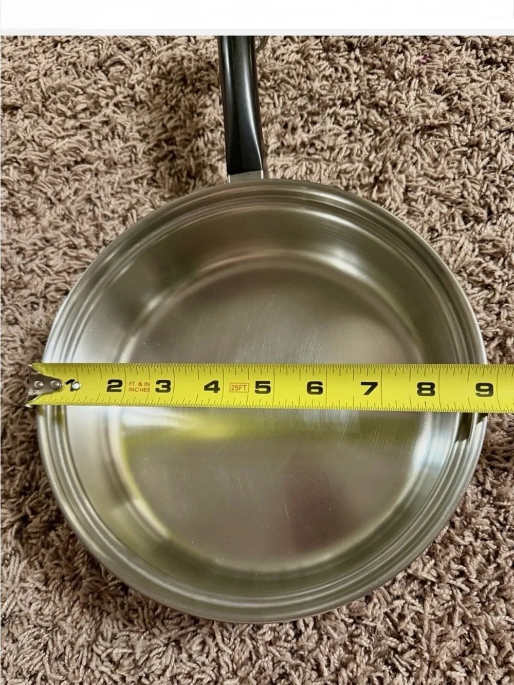Saladmaster  Two 9 inch Stainless Steel frypan set with vapo lid
